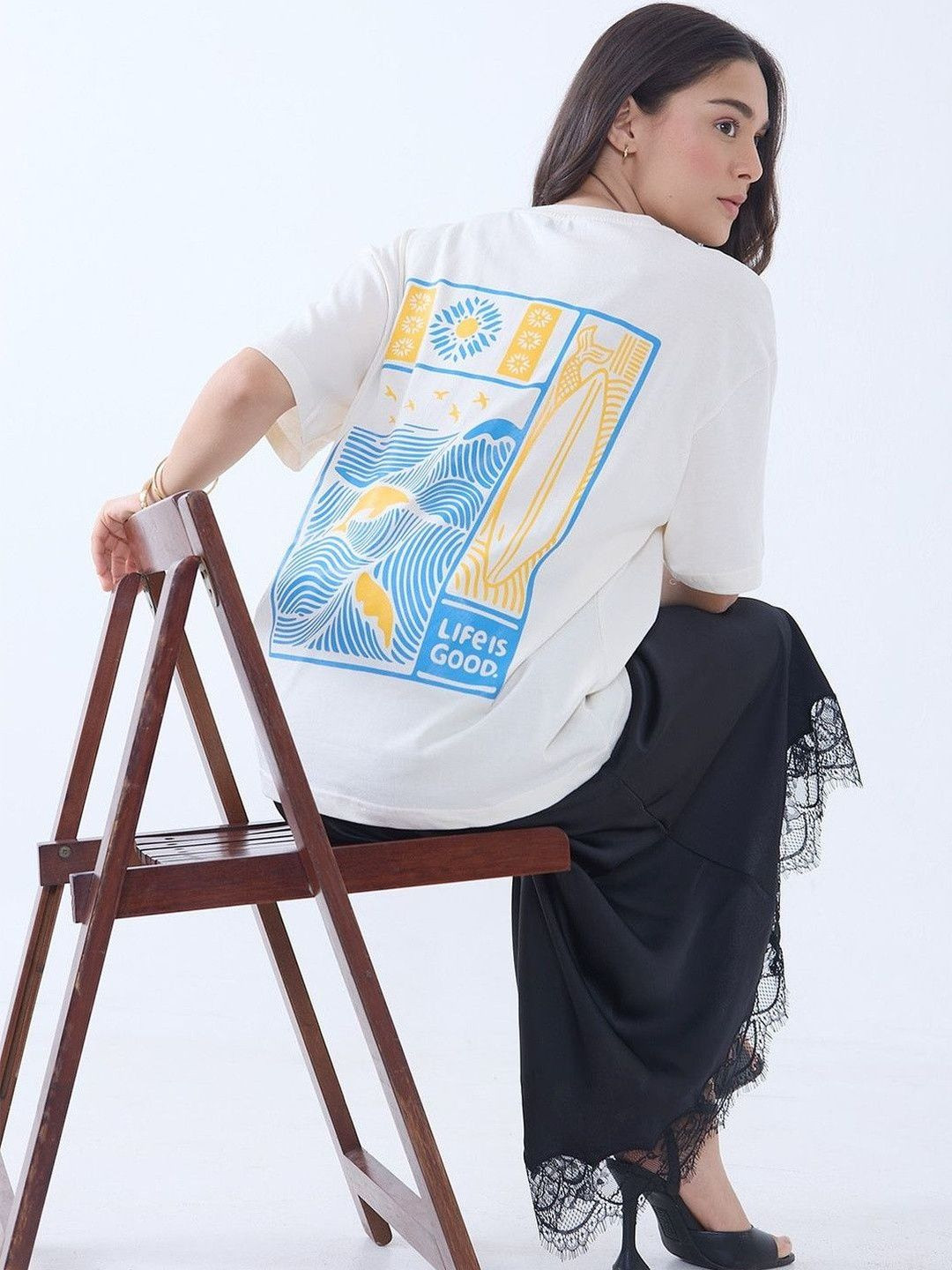 DKY Women Printed T-shirt