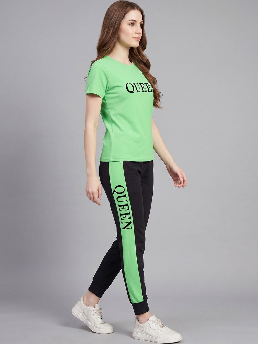 DTR FASHION Round-Neck Gym Wear Tracksuit