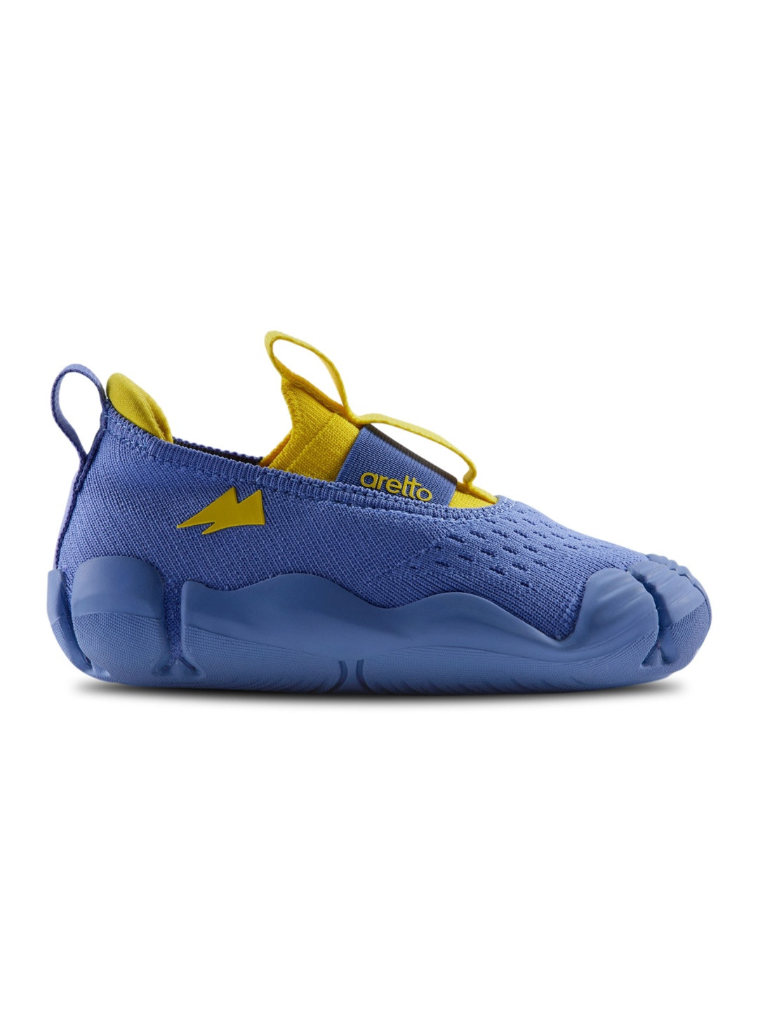 Aretto Blue & Yellow Kids Shoes - Lightweight Slip-On Shoes for Boys & Girls