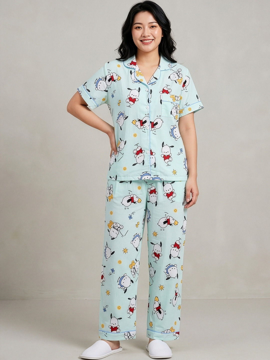 Stem Rope Women Printed Night suit