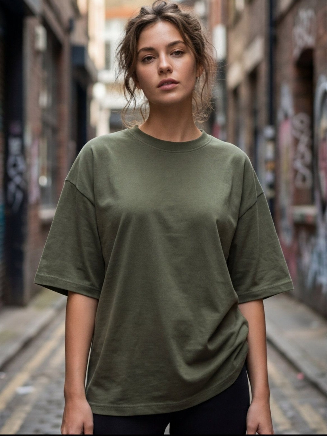 Calm Down Women Drop-Shoulder Sleeves T-shirt