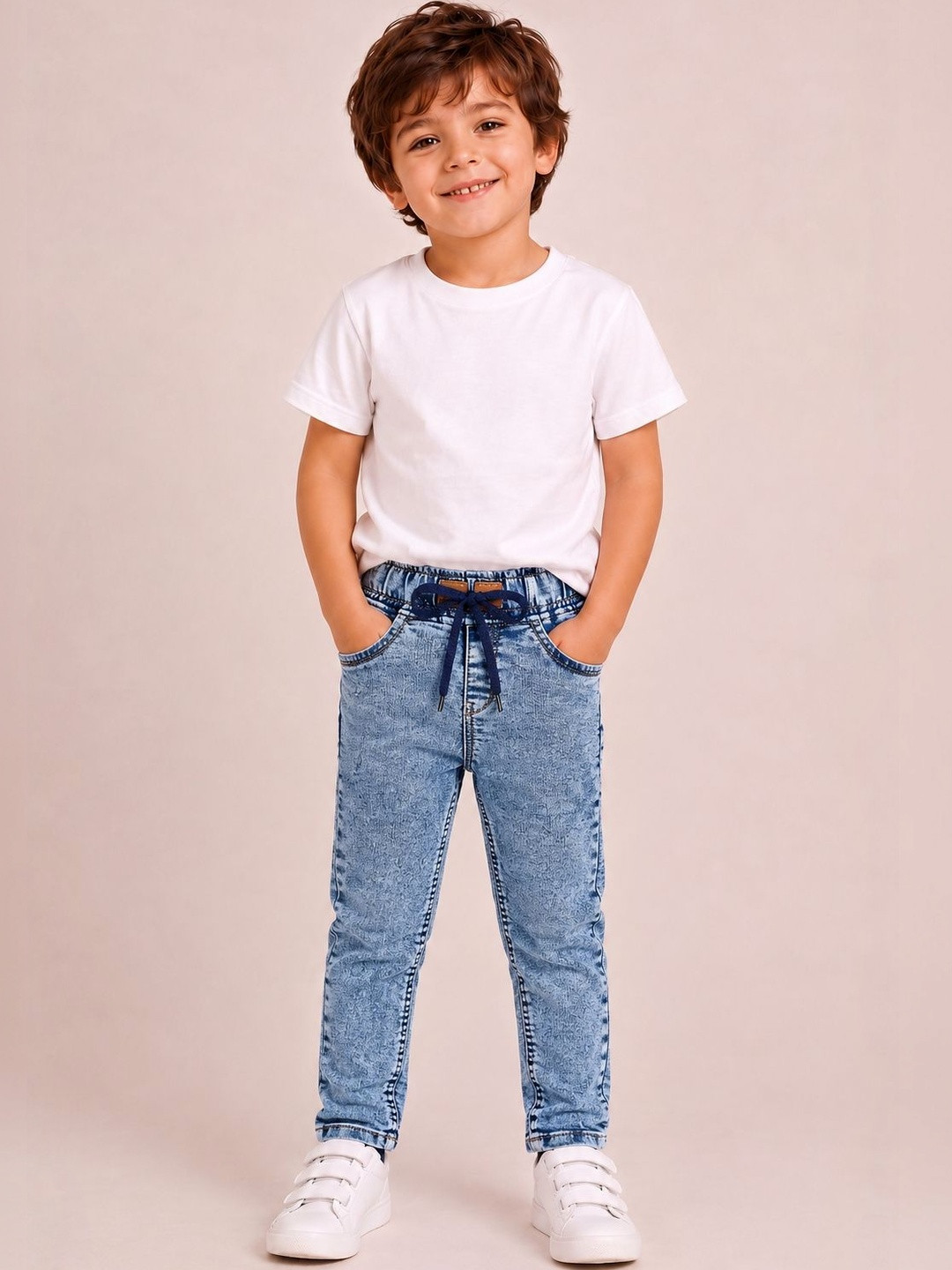 ZitZot Boys Slim Fit High-Rise Jeans