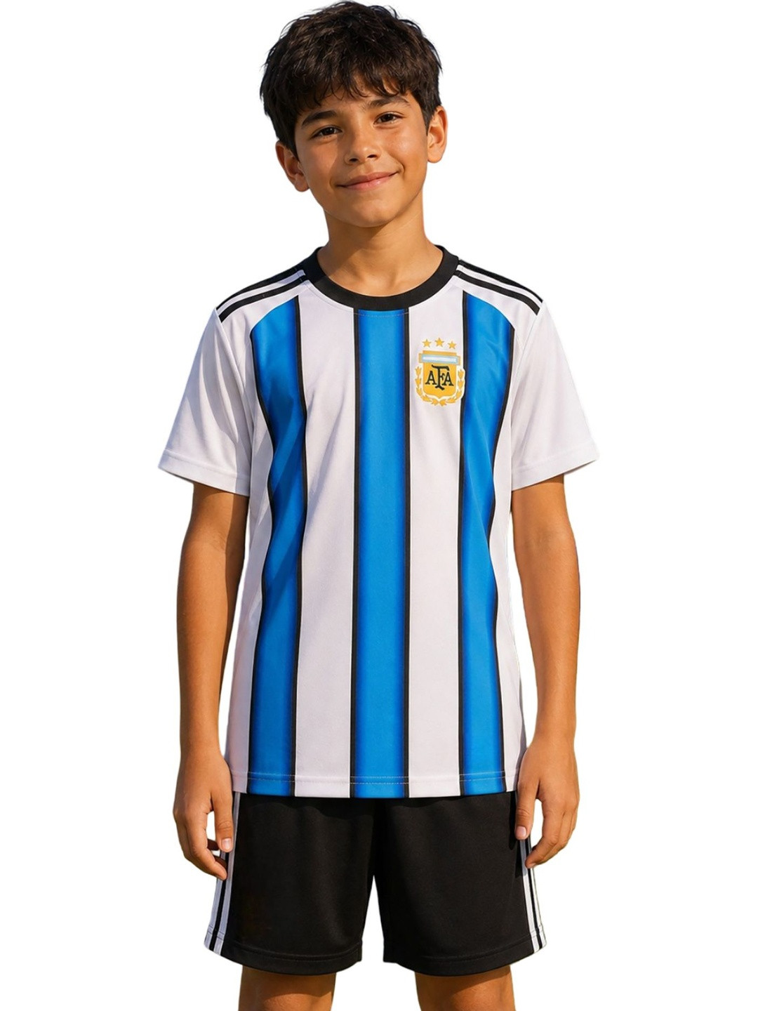 Unisex Kids Striped T-shirt with Shorts 7