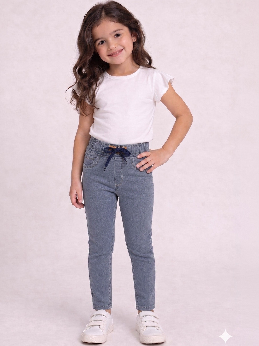 ZitZot Girls Slim Fit High-Rise Jeans