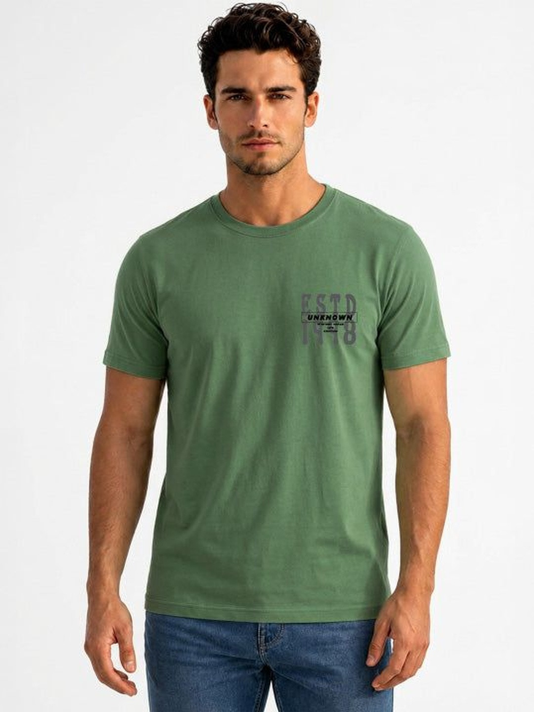 Status Quo Men Typography Printed Pure Cotton T-shirt