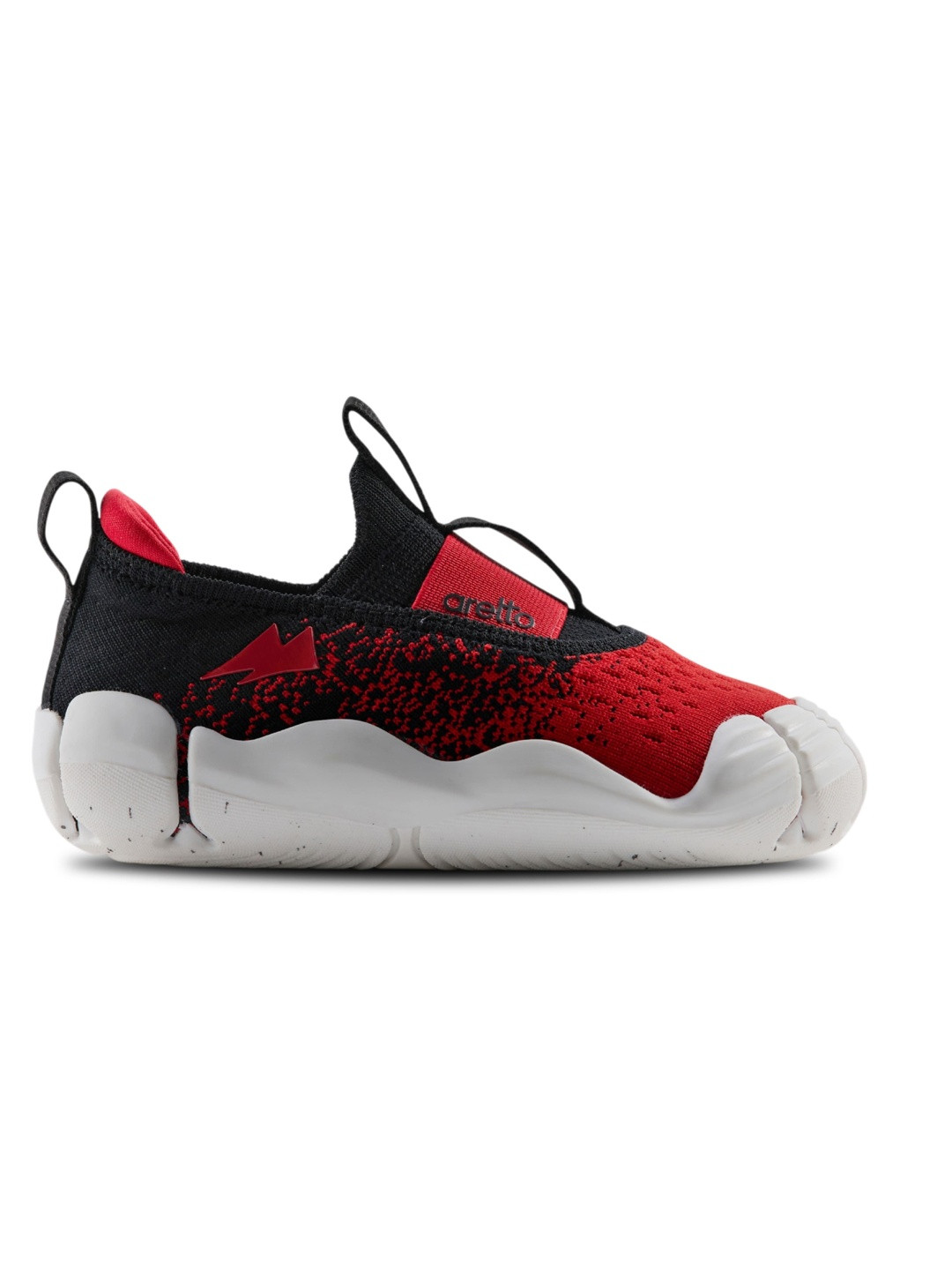 Aretto Red & Black Kids Shoes - Anti-Skid Shoes for Boys & Girls