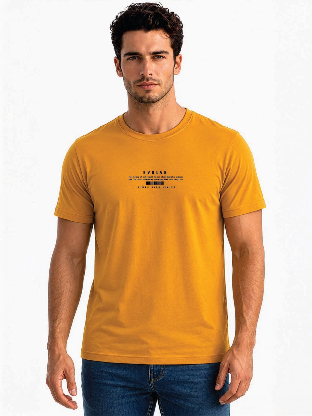 Status Quo Men Typography Printed Pure Cotton T-shirt
