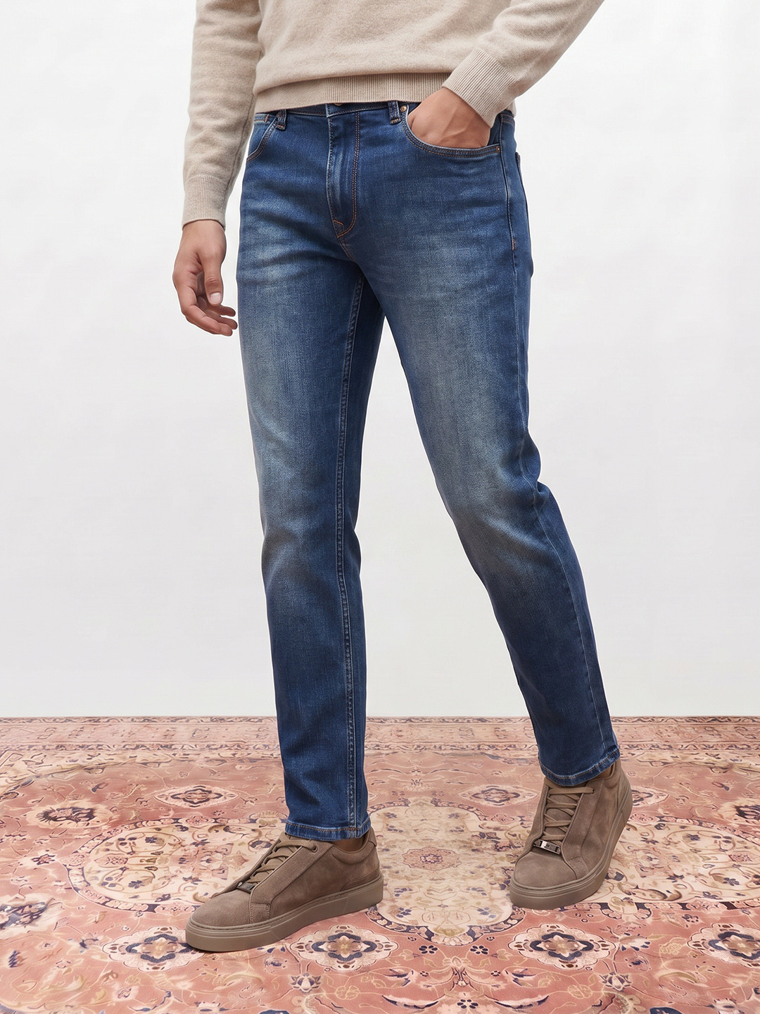 Mr Bowerbird Regular Fit Signature Wash Stretchable Jeans