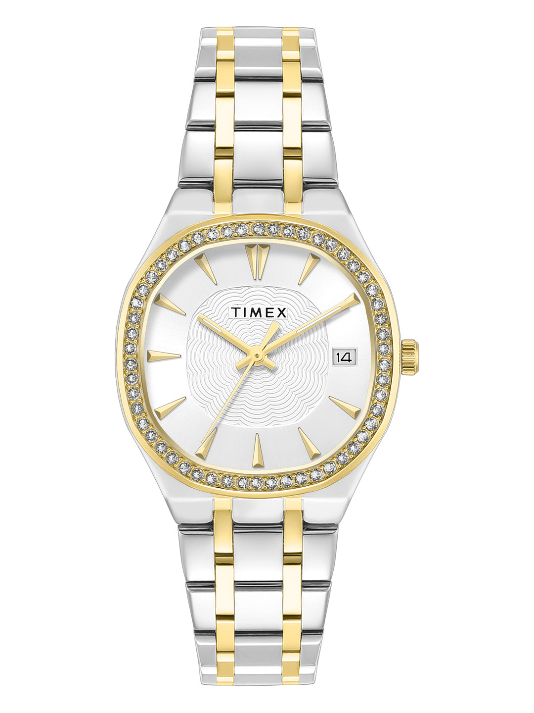 Timex Women Bracelet Style Straps Analogue Date Aperture Watch TWEL29602