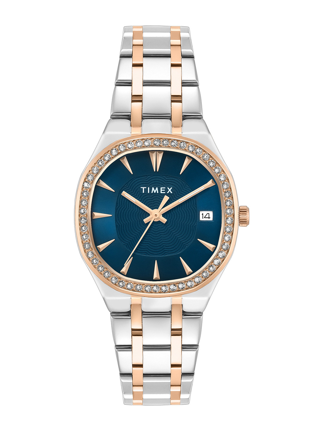 Timex Women Dial & Stainless Steel Bracelet Style Straps Analogue Watch TWEL29603