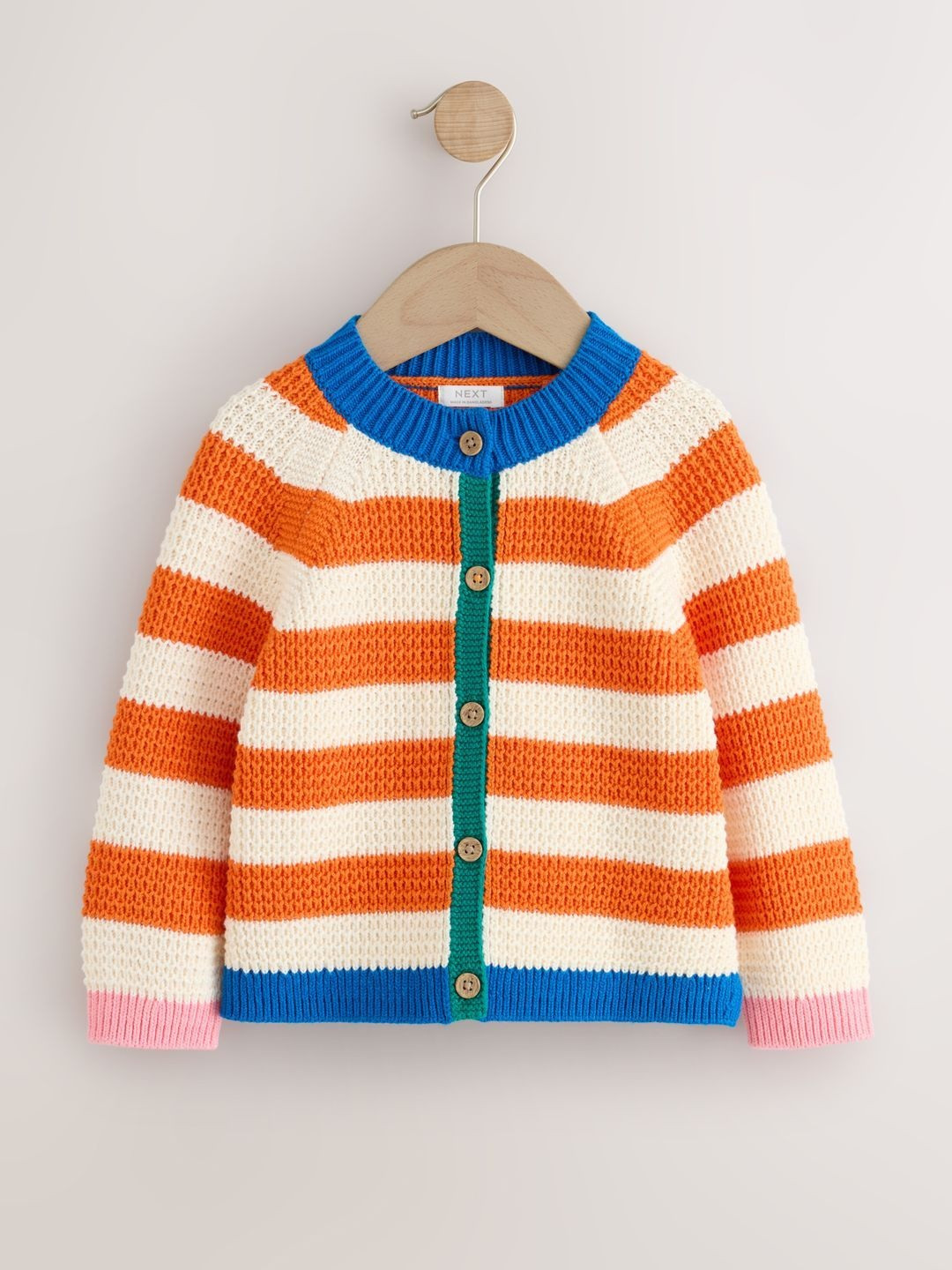 NEXT Girls Striped Cardigan