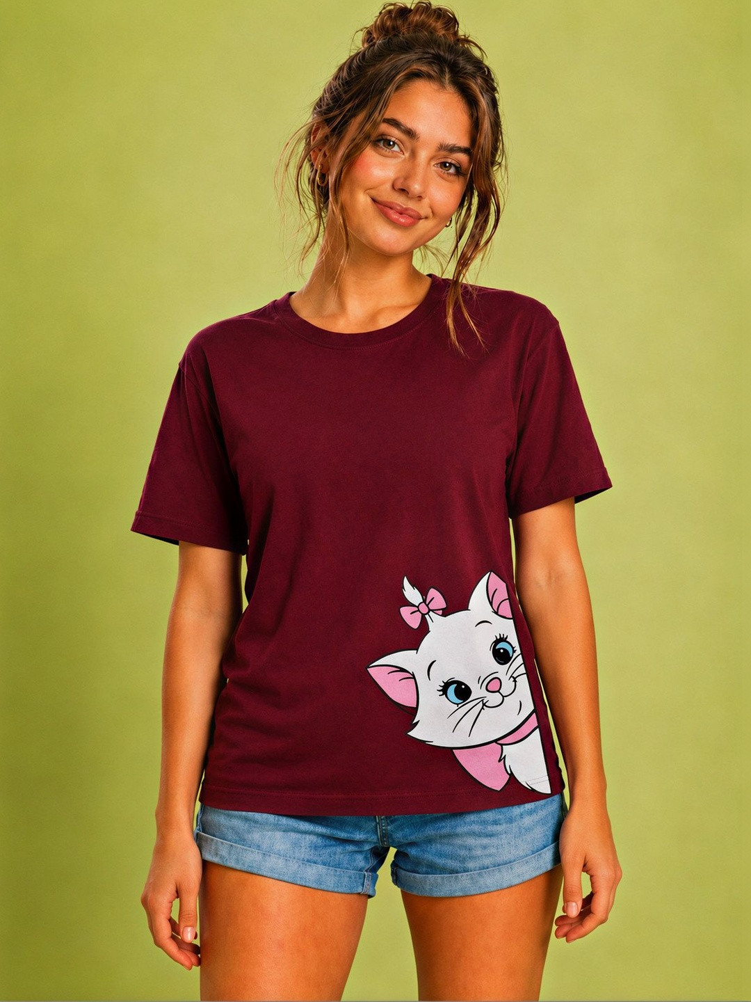 ELVIA Women Printed T-shirt