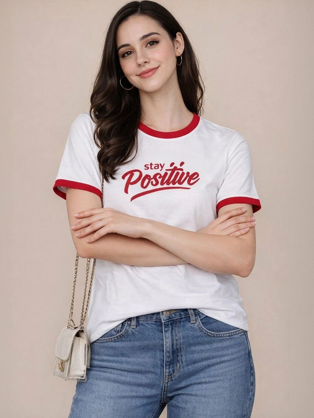 Adyavastram Typography Printed Regular Sleeves Pure Cotton T-shirt