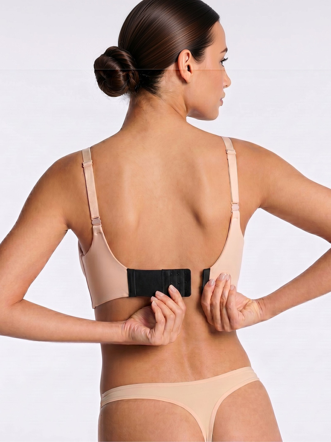 Dclub Women 3 Hook Stretchy Soft & Comfortable Bra Strap Extender Free Size