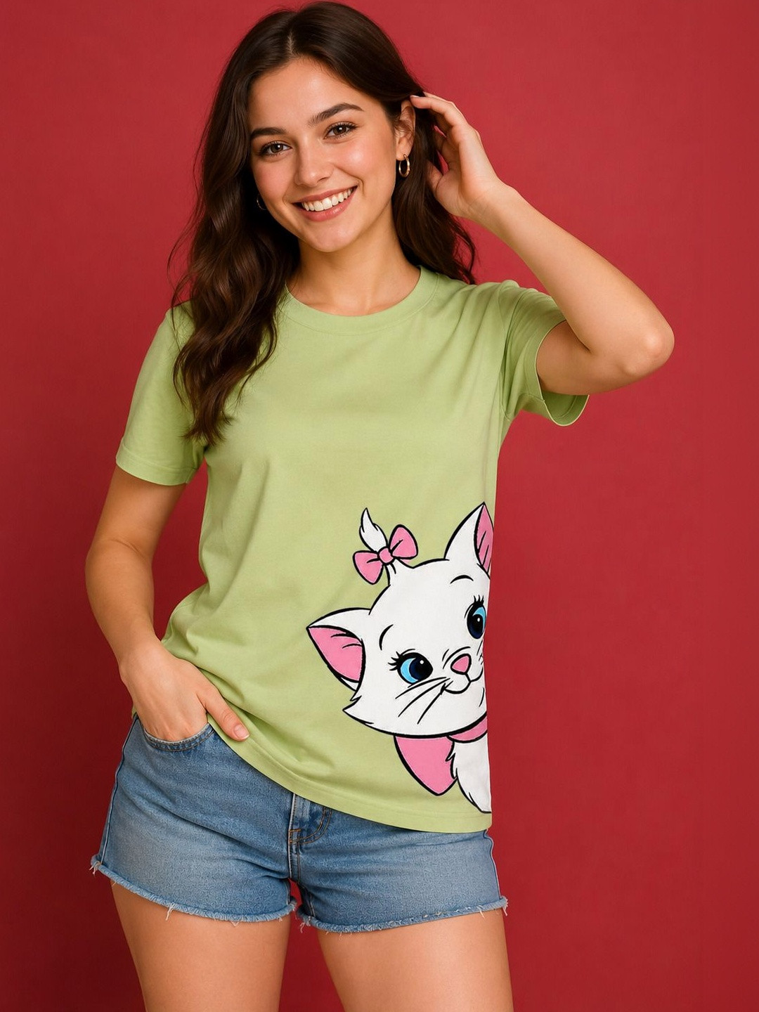 ELVIA Women Printed T-shirt