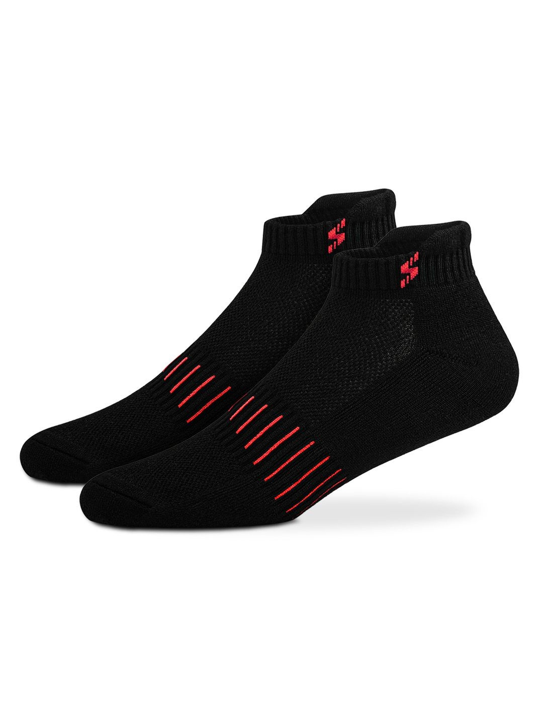 Supersox Unisex Bamboo Ankle-Length Black Socks