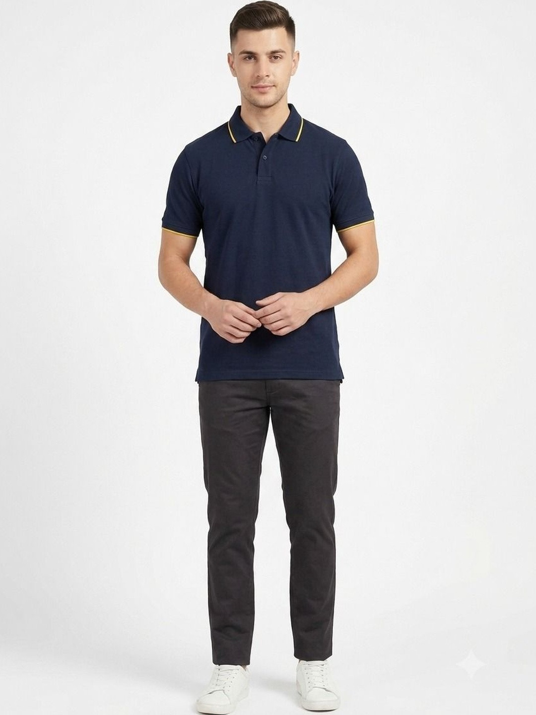 The Roadster Lifestyle Co Polo Collar Short Sleeve Tshirt