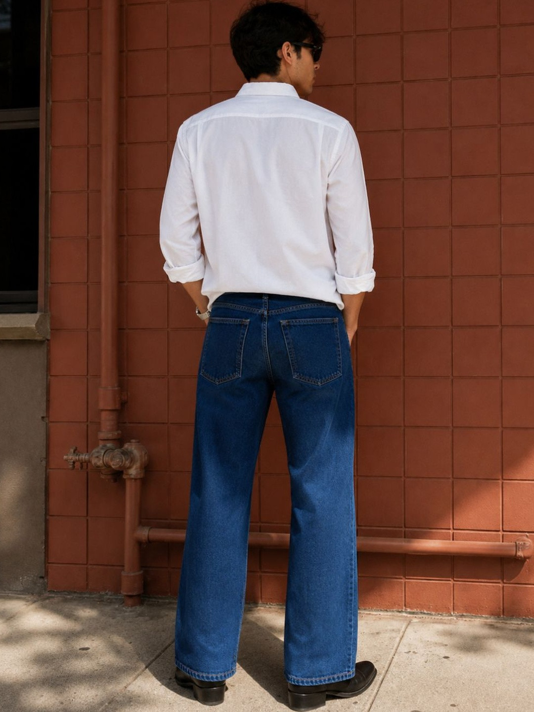 LEVORCE Men Relaxed Fit Mid-Rise Stretchable Jeans