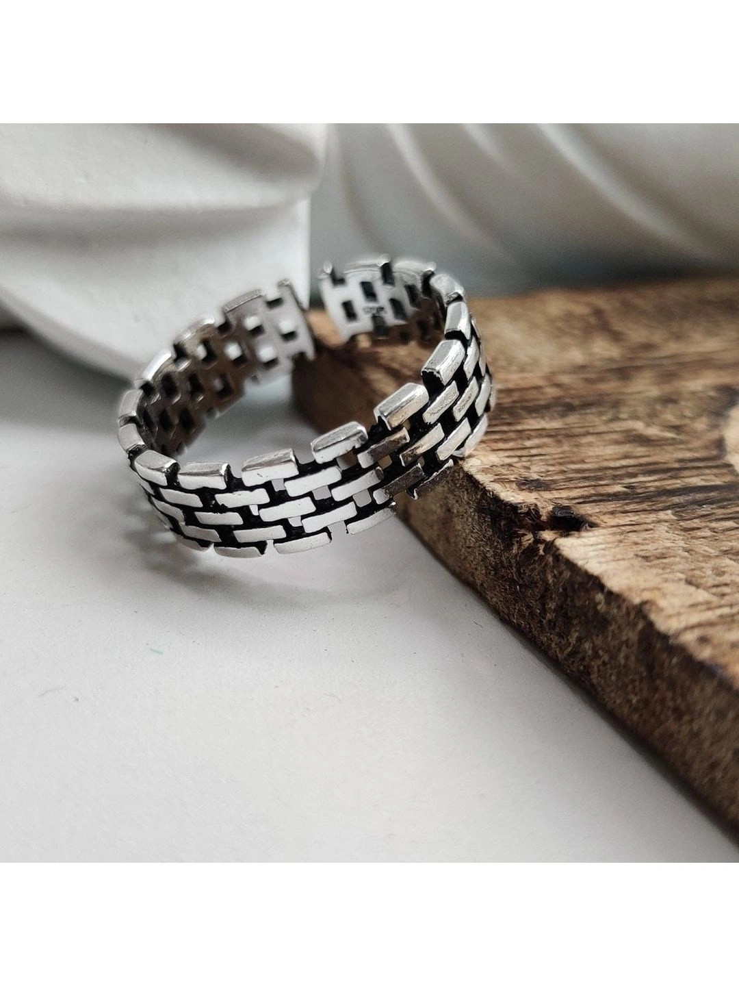 SALTY Men Stainless Steel Finger Ring