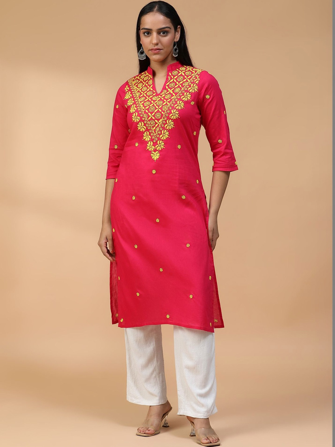 SEMAL HANDICRAFTS Women Embroidered Thread Work Kurta