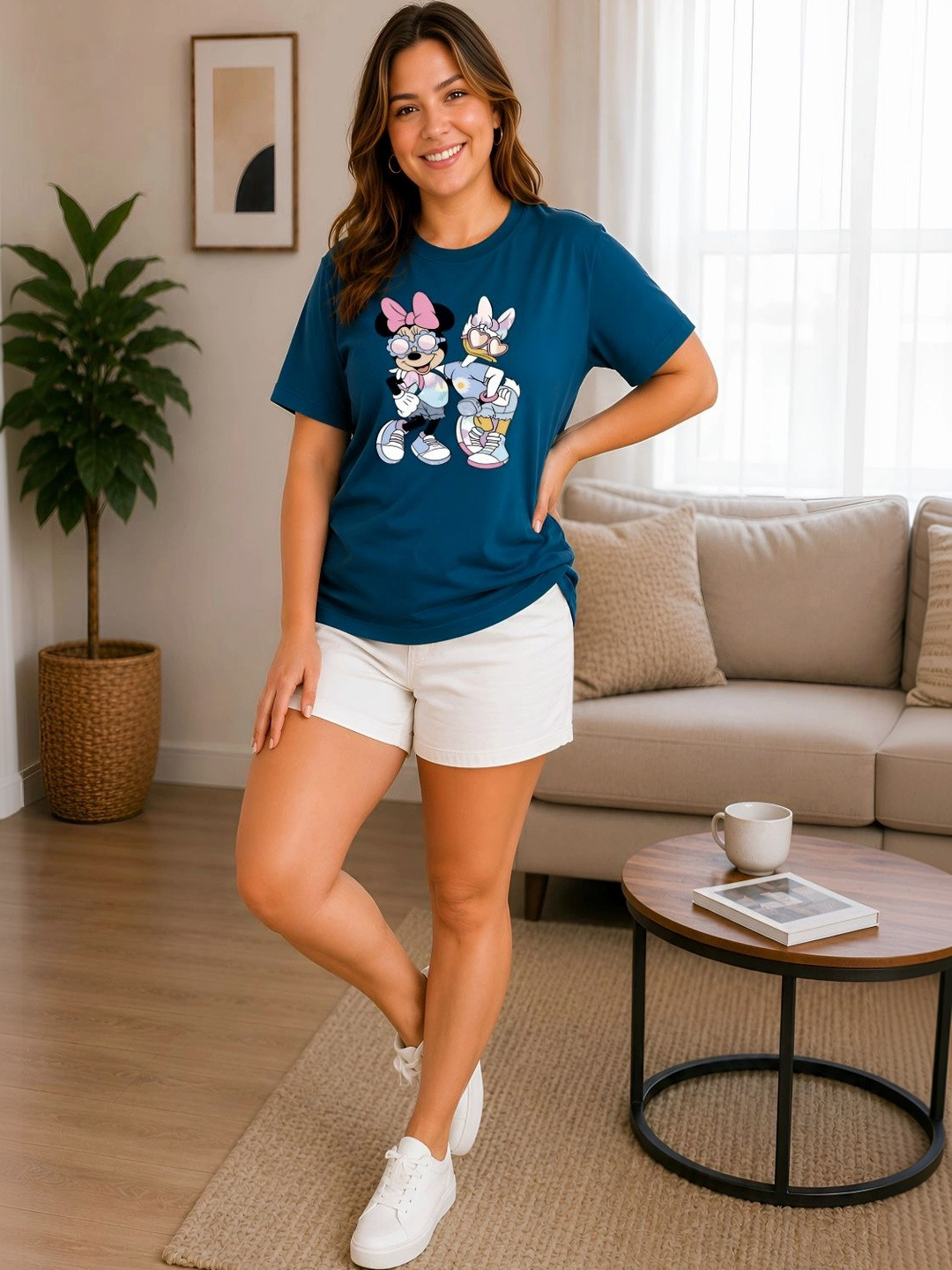ELVIA Women Minnie Mouse Printed T-shirt