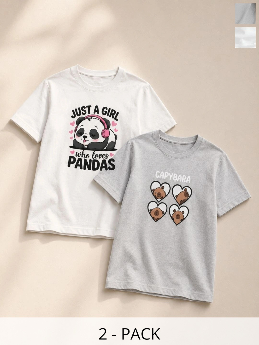 YAK YAK Girls 2 Printed Pockets T-shirt