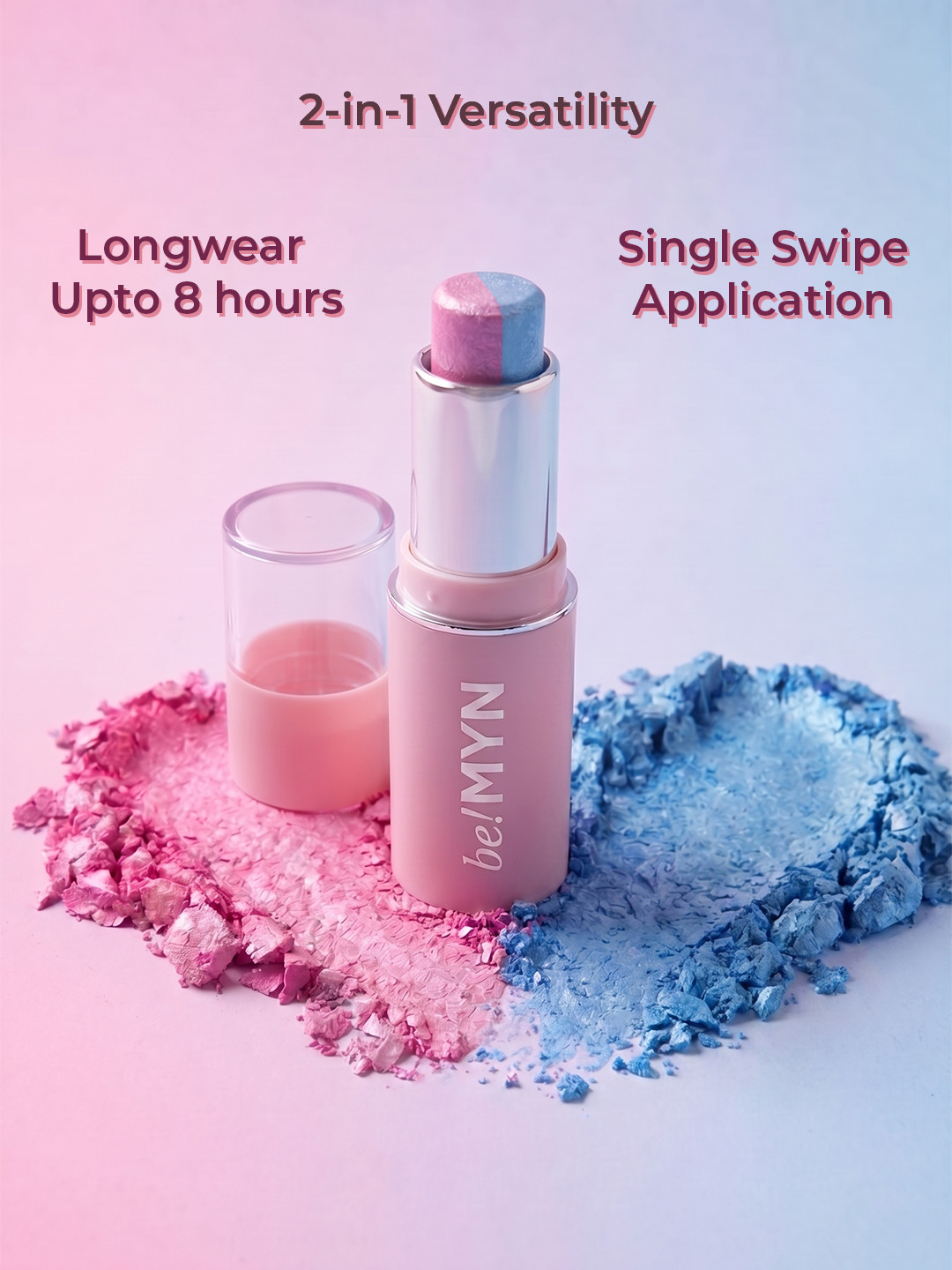 Be!Myn MoodMixer Dual Eyeshadow Stick - Bubblegum DE2
