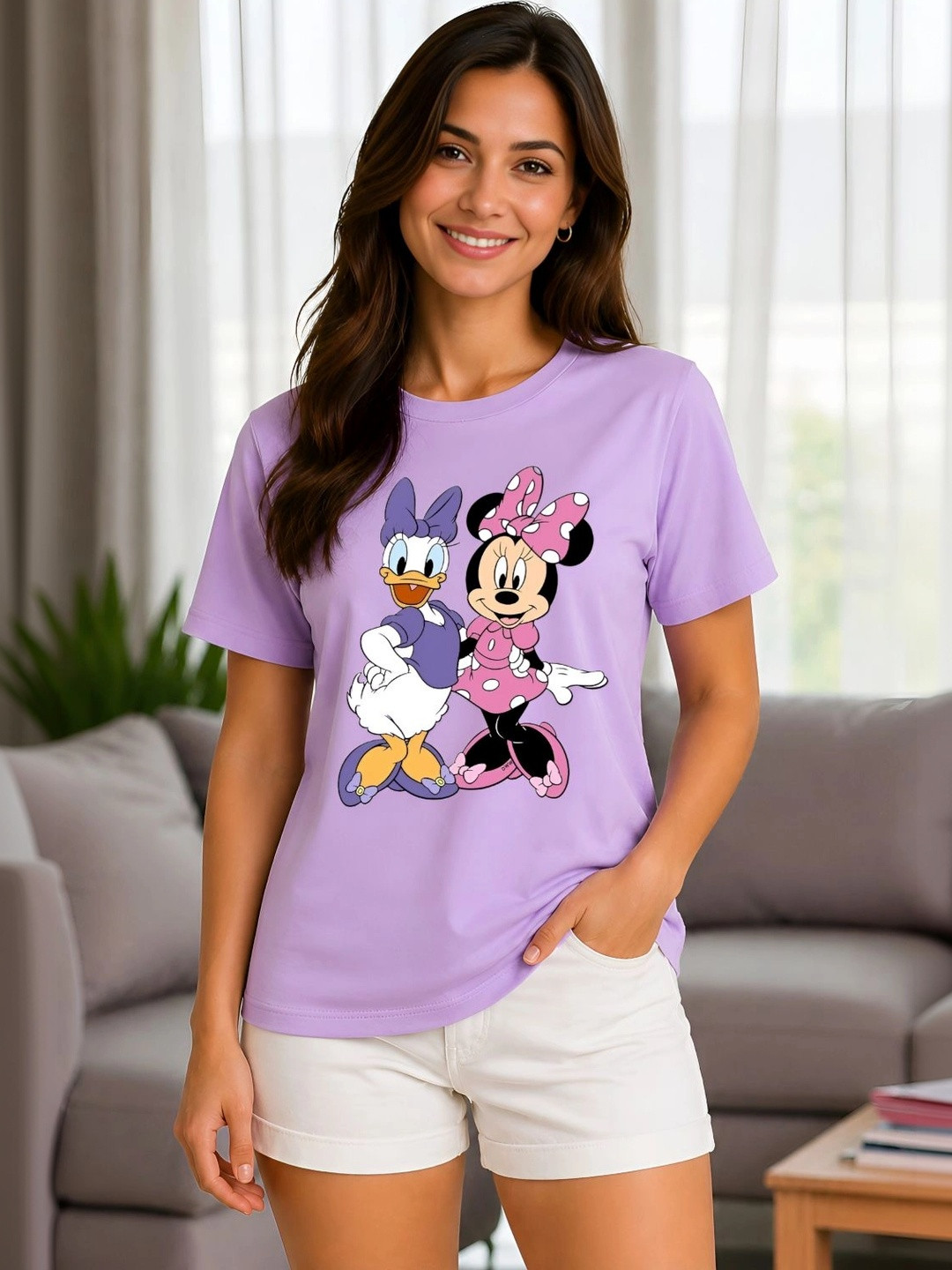 ELVIA Women Brand Logo Printed T-shirt