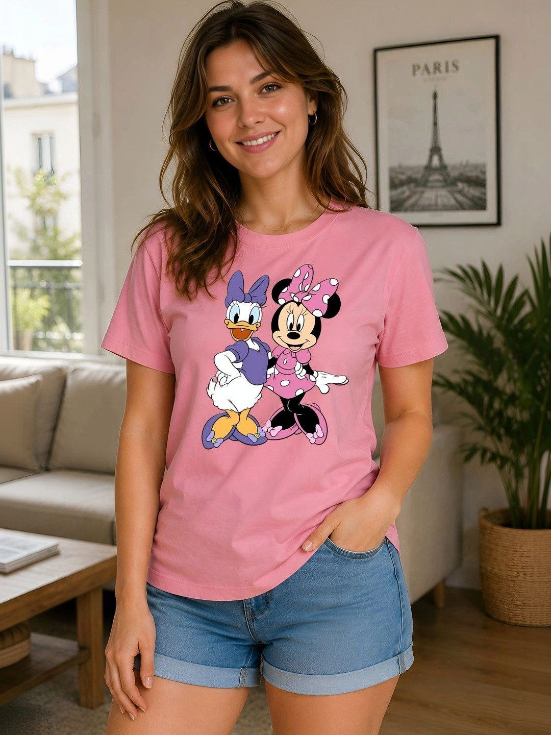 ELVIA Women Minnie Mouse Printed T-shirt