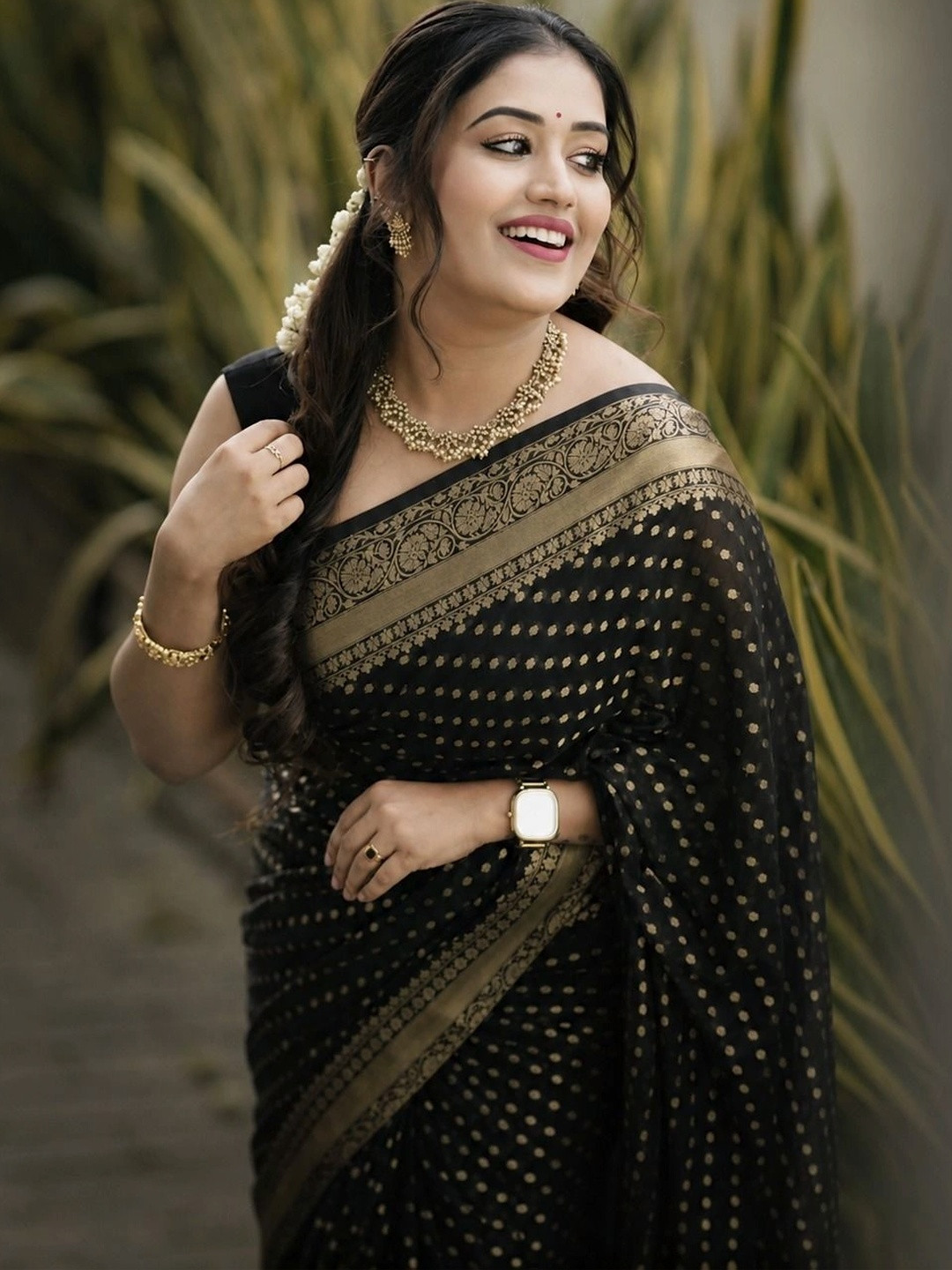 Moda Rapido Woven Design Zari Silk Blend Kanjeevaram Saree