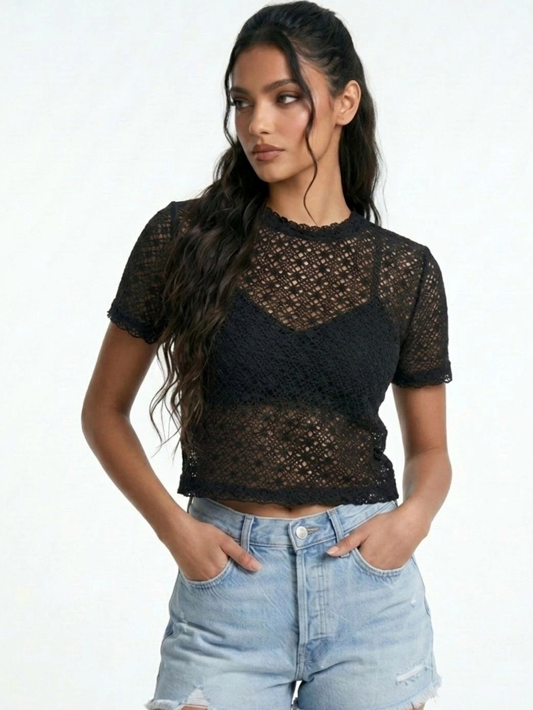 glitchez Lace Top