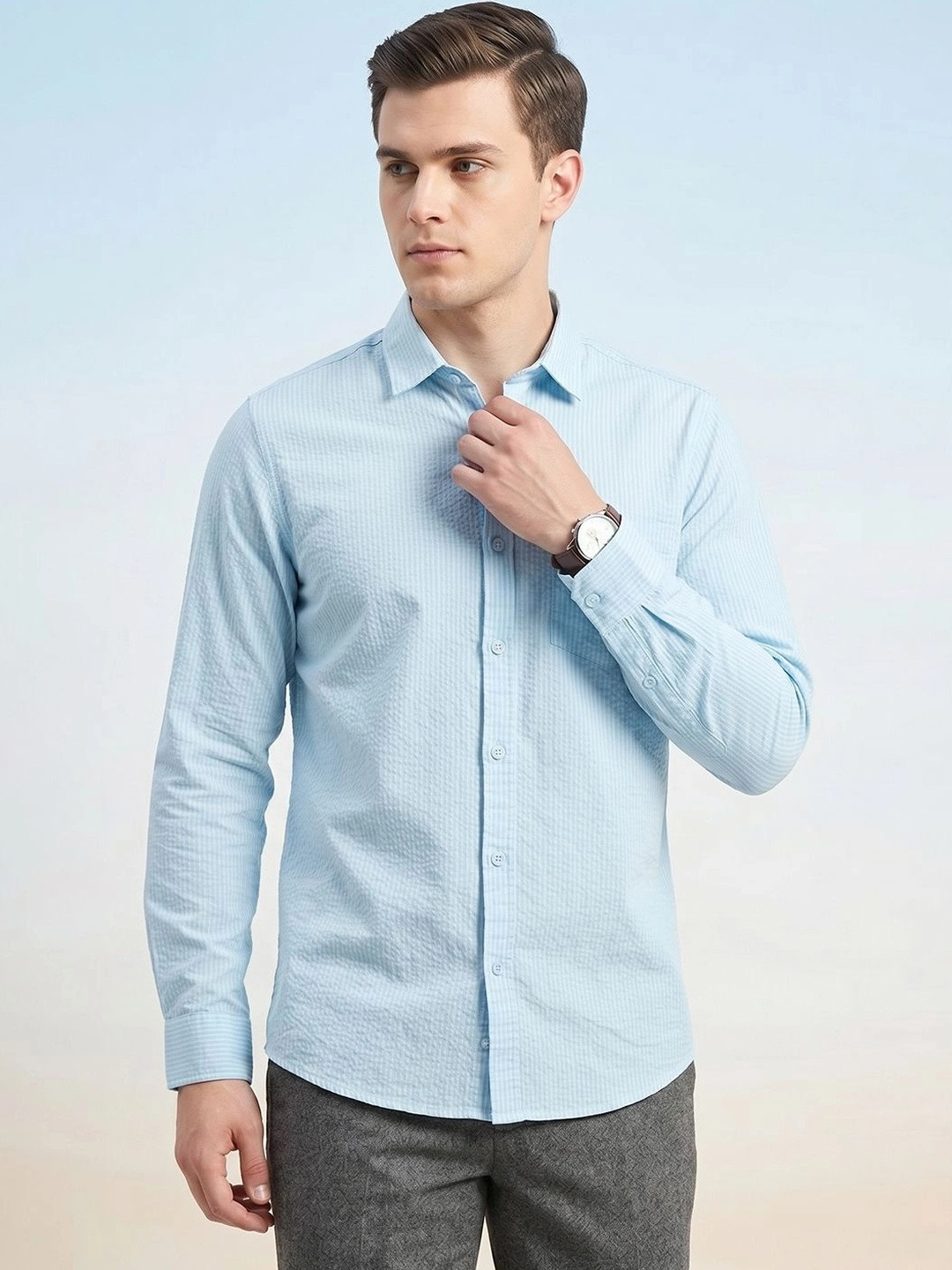 Roadster Men Comfort Micro Checks Checked Casual Shirt