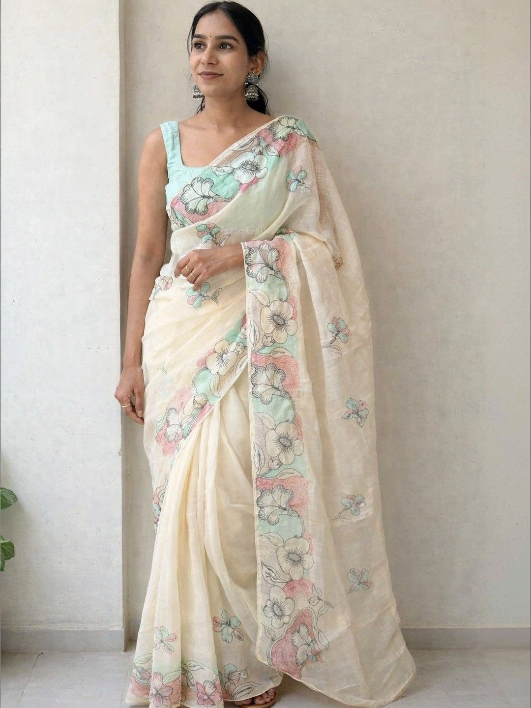 yourwish Floral Designer Saree
