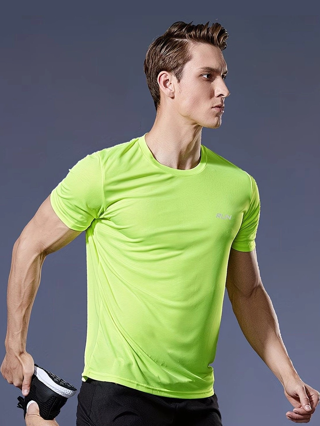 FABRIPPLE Men Round Neck Dry Fit T-shirt