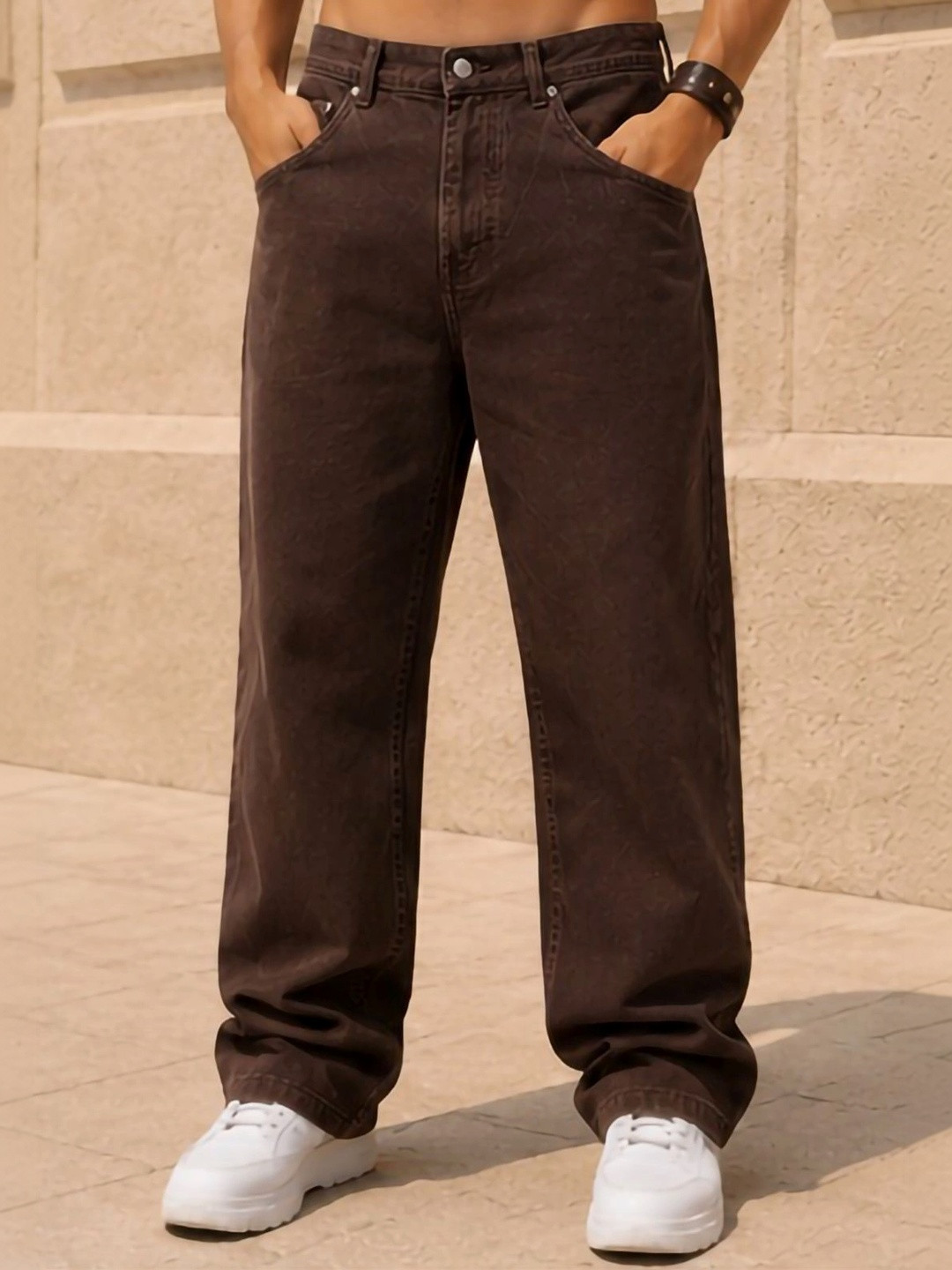 LINARIA Men Classic Relaxed Fit Mid-Rise Stretchable Jeans - Image 1