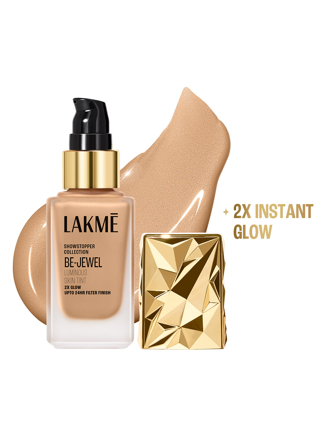 Lakme Showstopper Be-Jewel Luminous Skin Tint 25 ml - Warm Beige W240