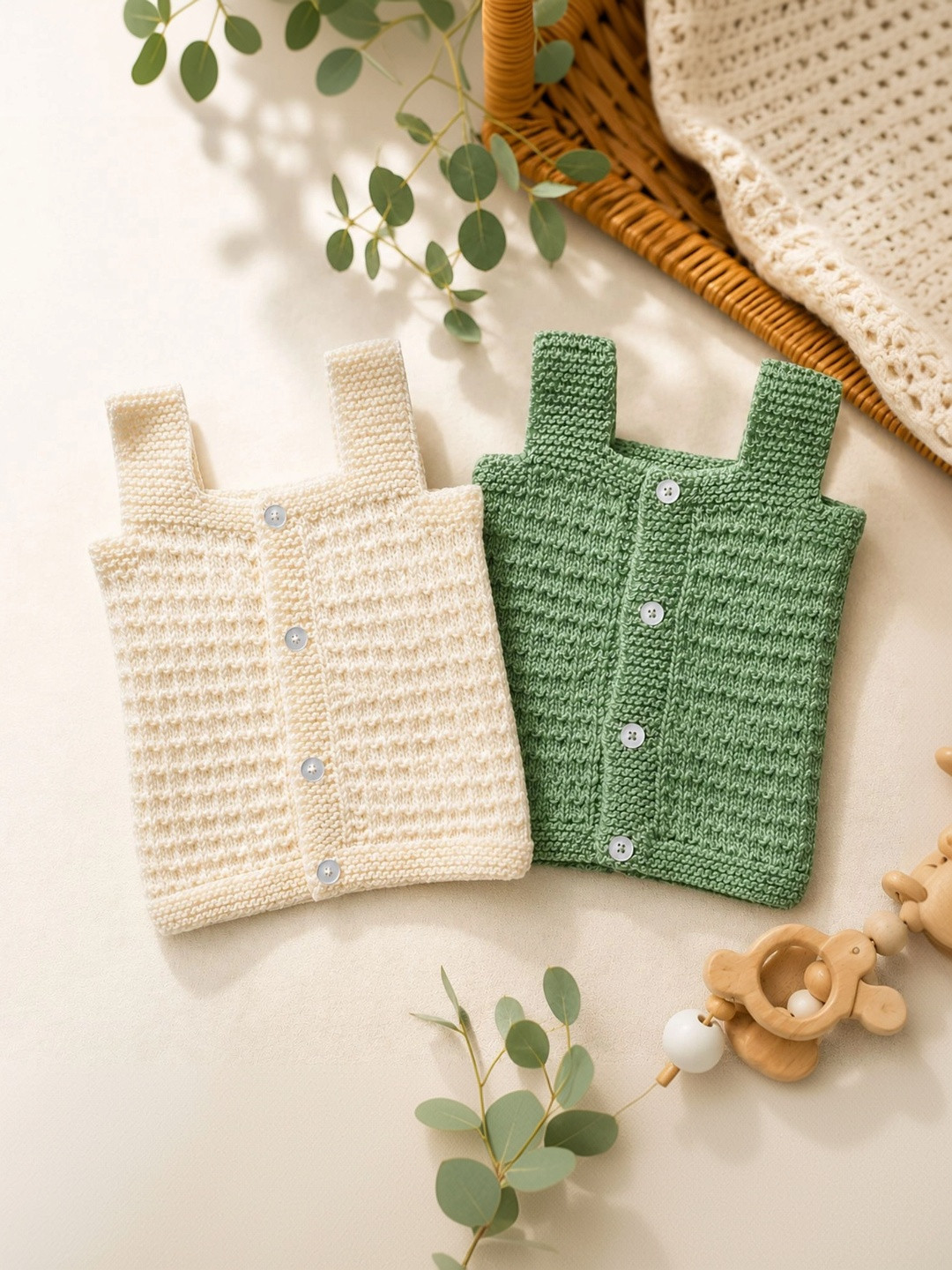 The Baby First Box Kids Pack of2 Ribbed Woollen Sweaters