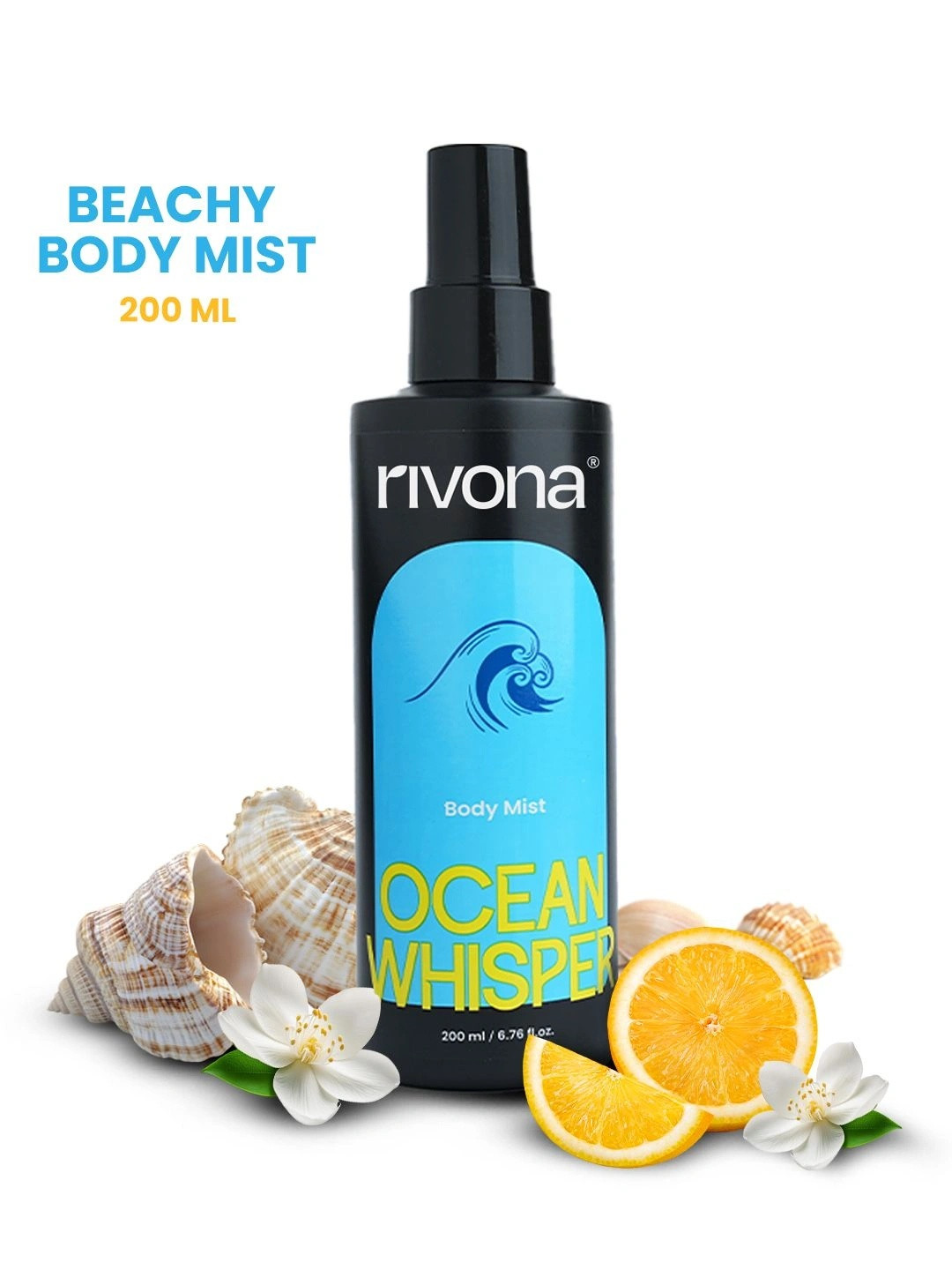 Rivona Naturals Ocean Whisper Aquatic & Fresh Body Mist- 200 ml