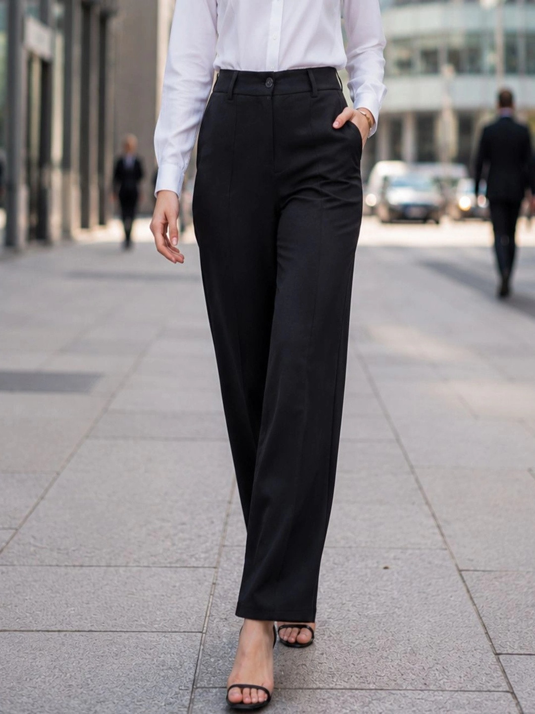 PURVIT Women Easy Wash Trousers