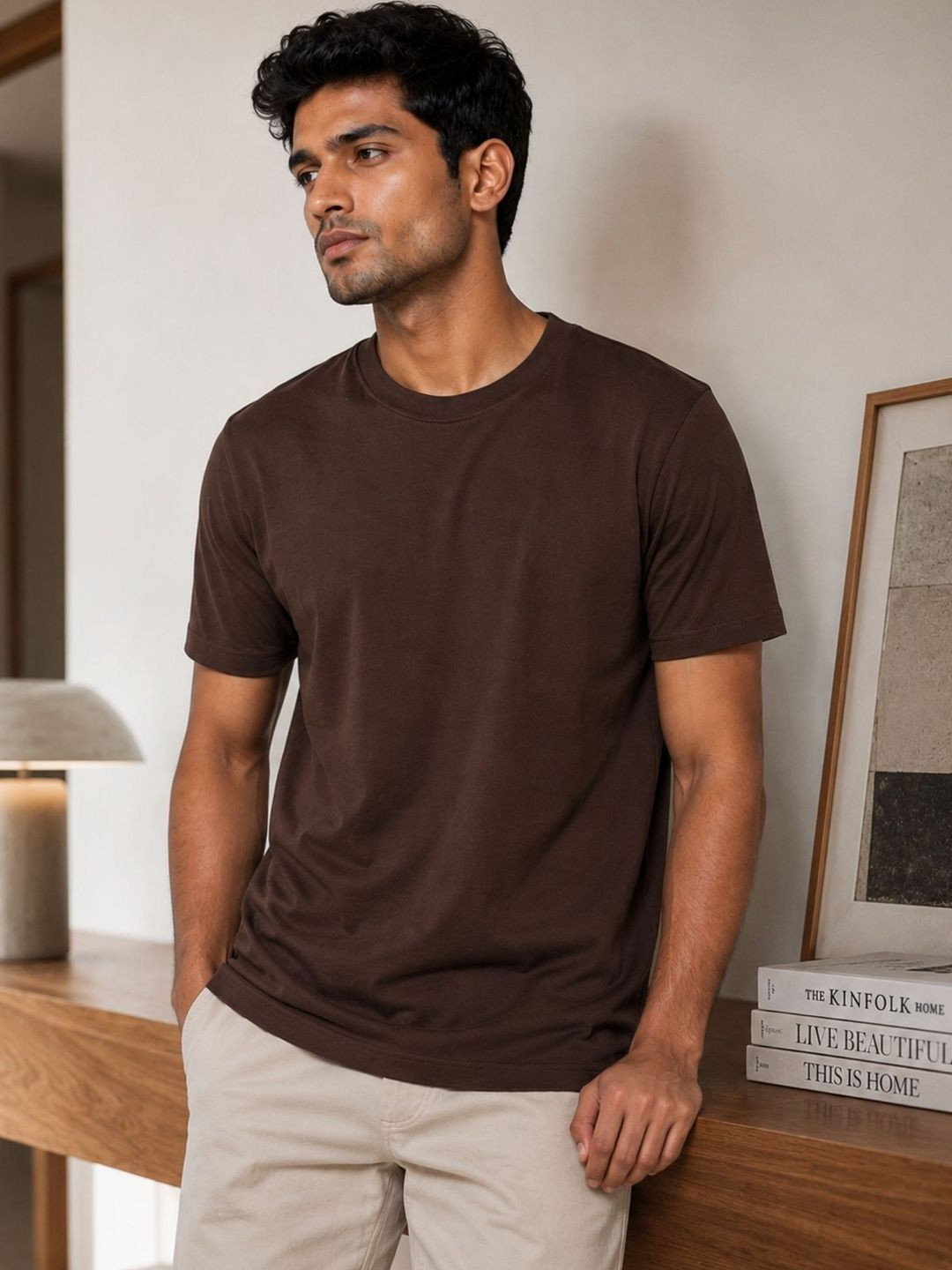 RINO7 Men Pure Cotton T-shirt