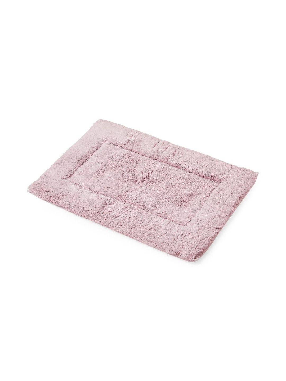 SPACES Violet Textured Cotton 2000 GSM Anti-Skid Bath Rugs