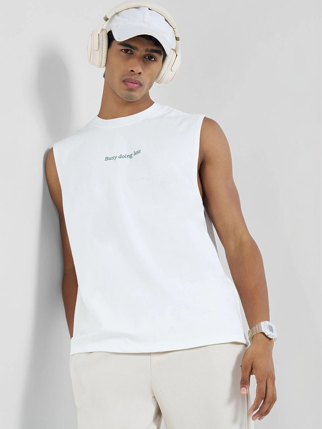 Ajile by Pantaloons Men Typography Printed T-shirt
