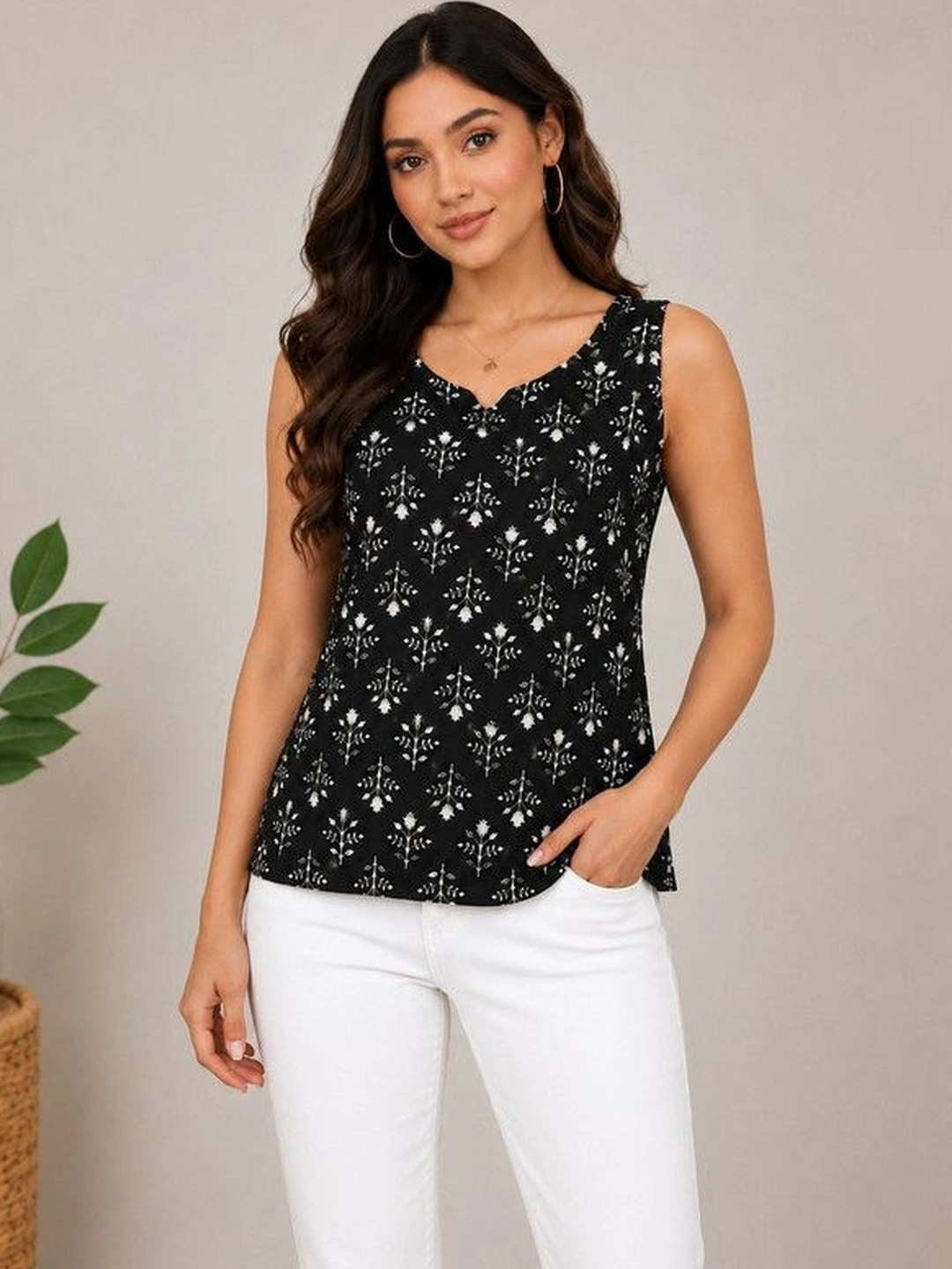 NG NIROMIKA Print Ethnic Top