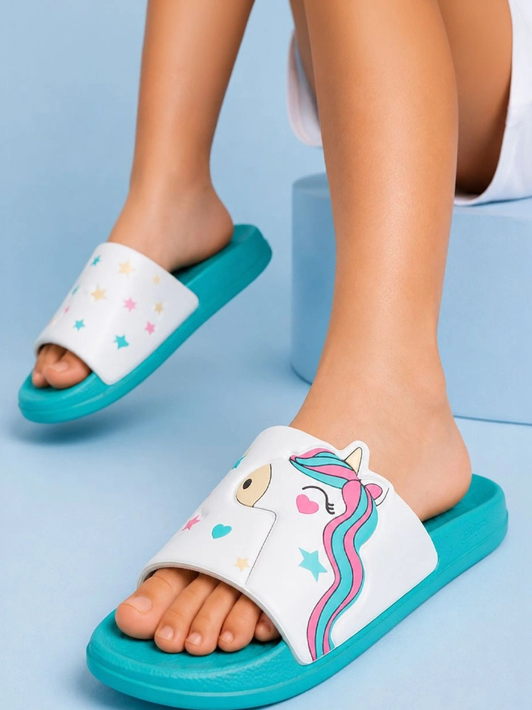 WELCOME Kids Lightweight & Comfortable Arch Support Durable Anti-Skid Sliders