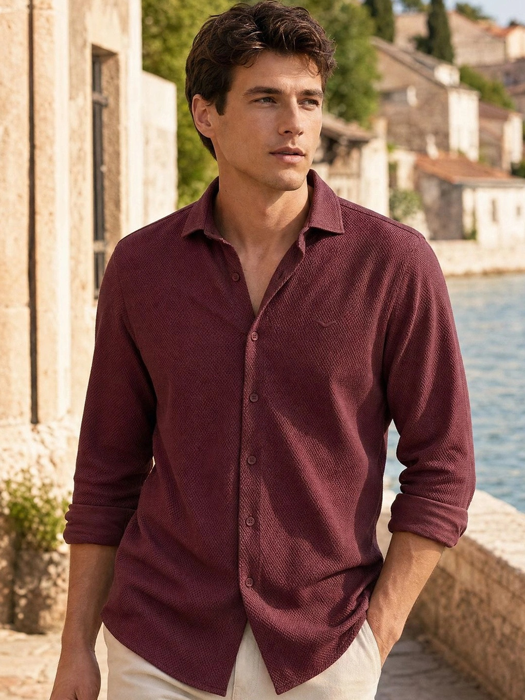 NOBERO Men Classic Casual Shirt