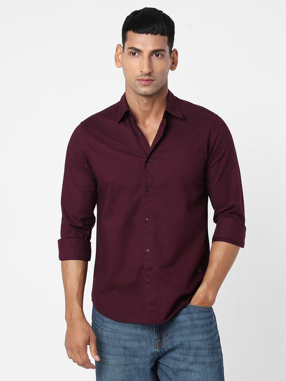 SPYKAR Pure Cotton Casual Shirt