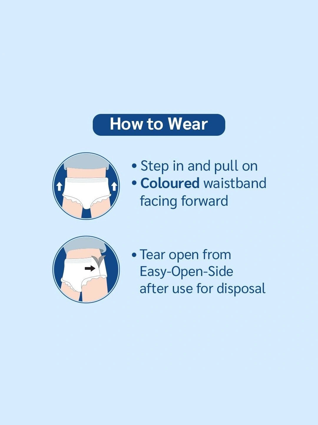 Kindfit Set Of 6 Adult Pull Up Leakage Proof Pants Diapers - XXL - 10Pcs Each