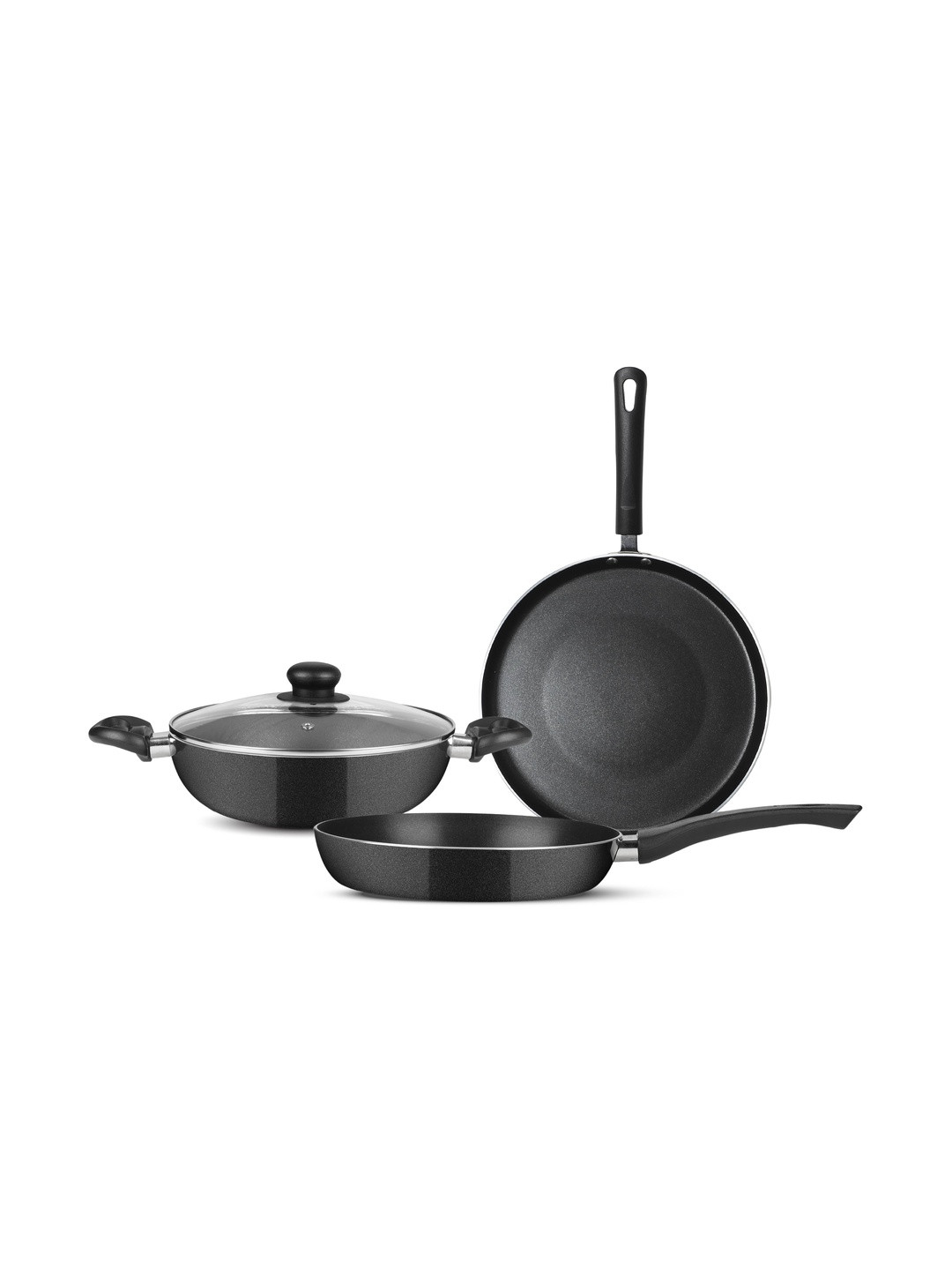 Fackelmann Quartz Gas and Induction Compatible Aluminium Non-Stick 4 Pc Cookware Set