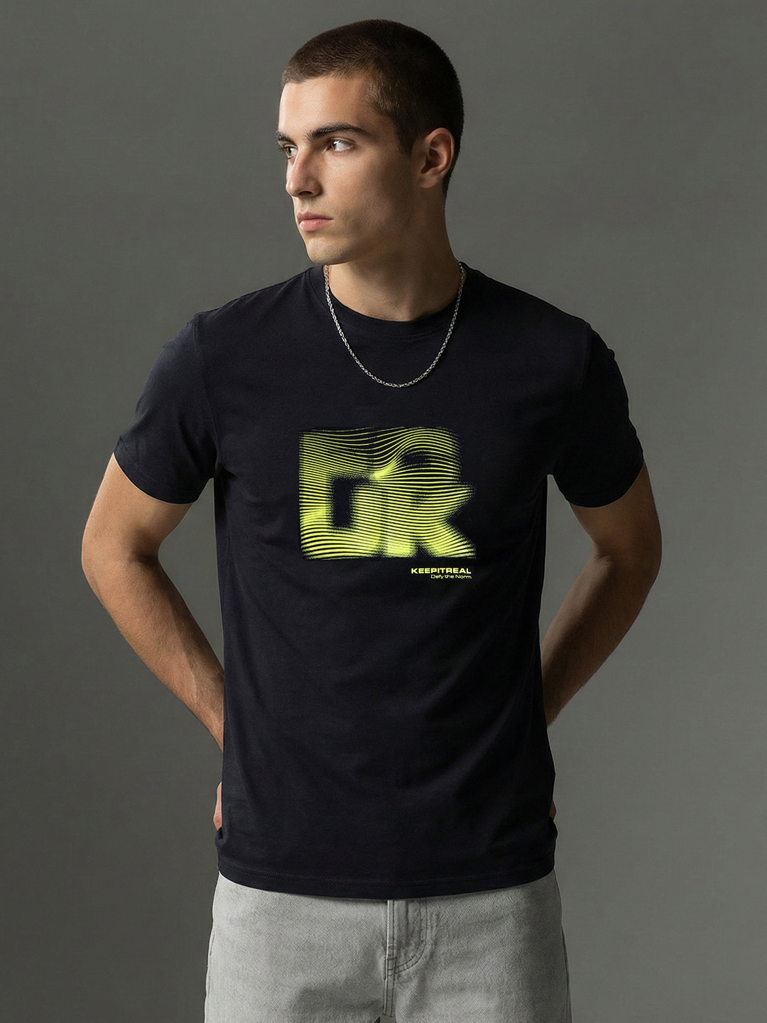 FCUK Printed Pure Cotton T-shirt