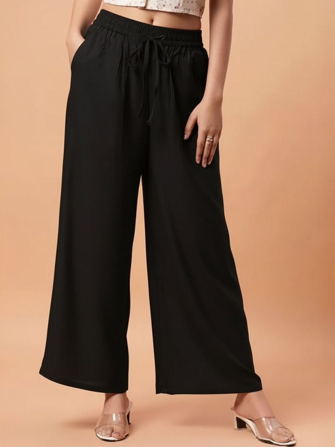 Moirai Women Knitted Ethnic Palazzos